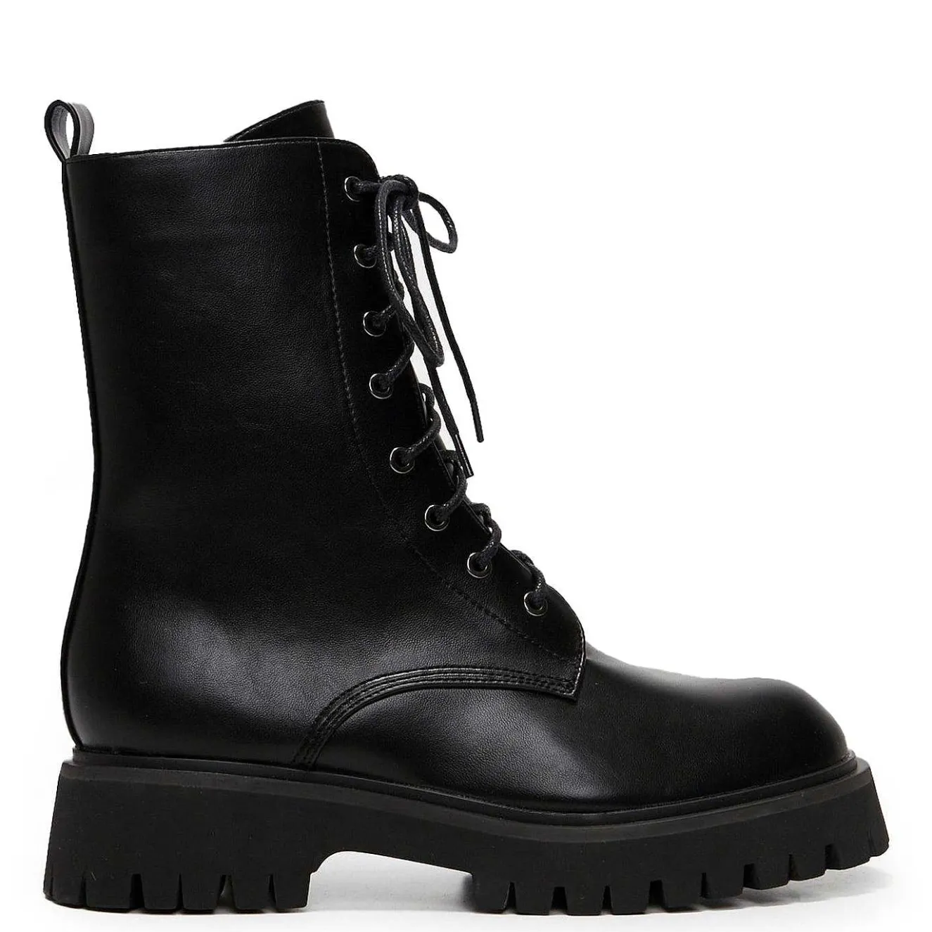 Anchor Black Military Lace Up Boots<KOI footwear