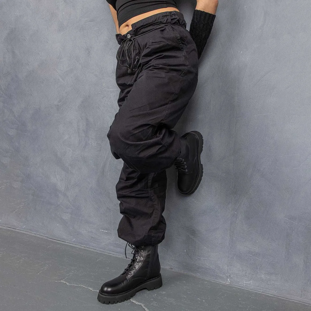 Anchor Black Military Lace Up Boots<KOI footwear