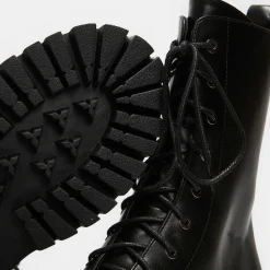 Anchor Black Military Lace Up Boots<KOI footwear
