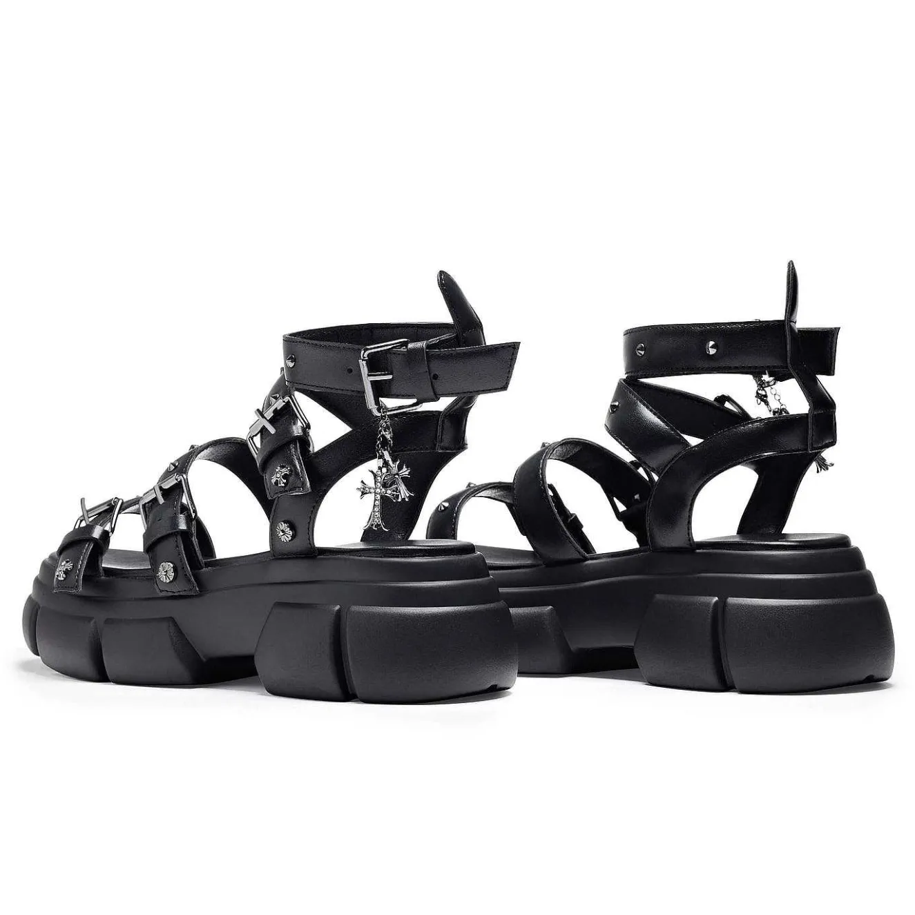 A Raining Vengeance Charm Platform Sandals<KOI footwear Hot