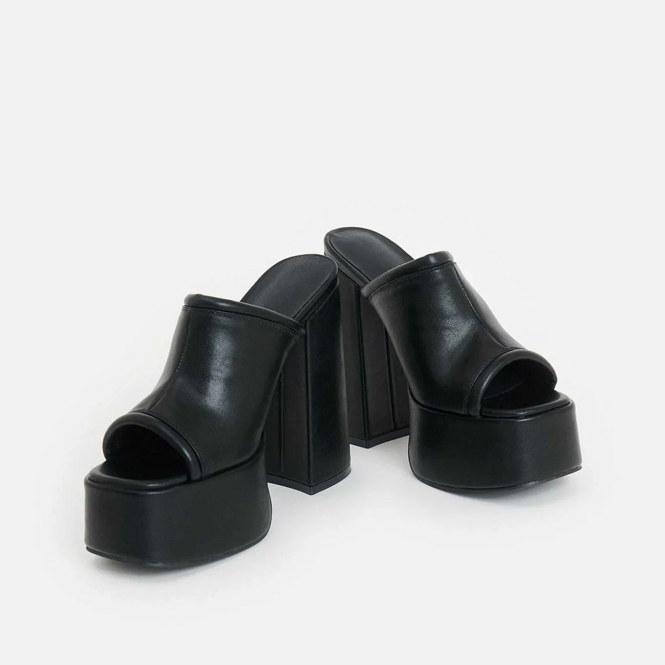 Balsa Black Heeled Mules<KOI footwear Hot