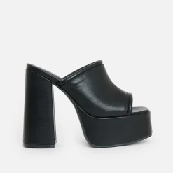 Balsa Black Heeled Mules<KOI footwear Hot