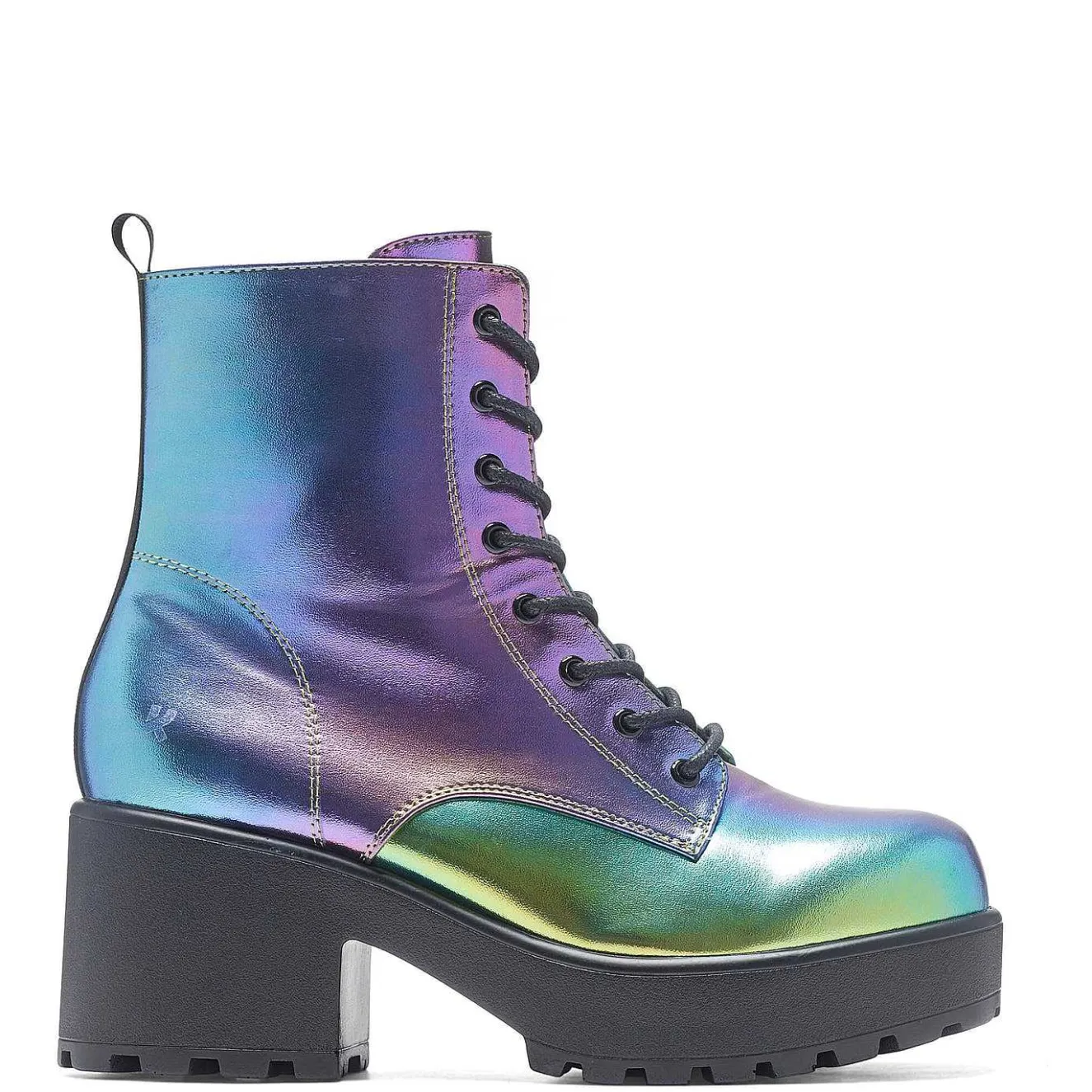 Bismuth Platform Military Boots - Rainbow<KOI footwear