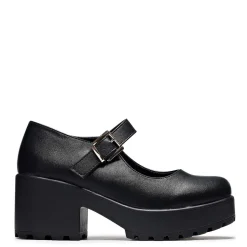 Black Chunky Platform Mary Jane Shoes<KOI footwear