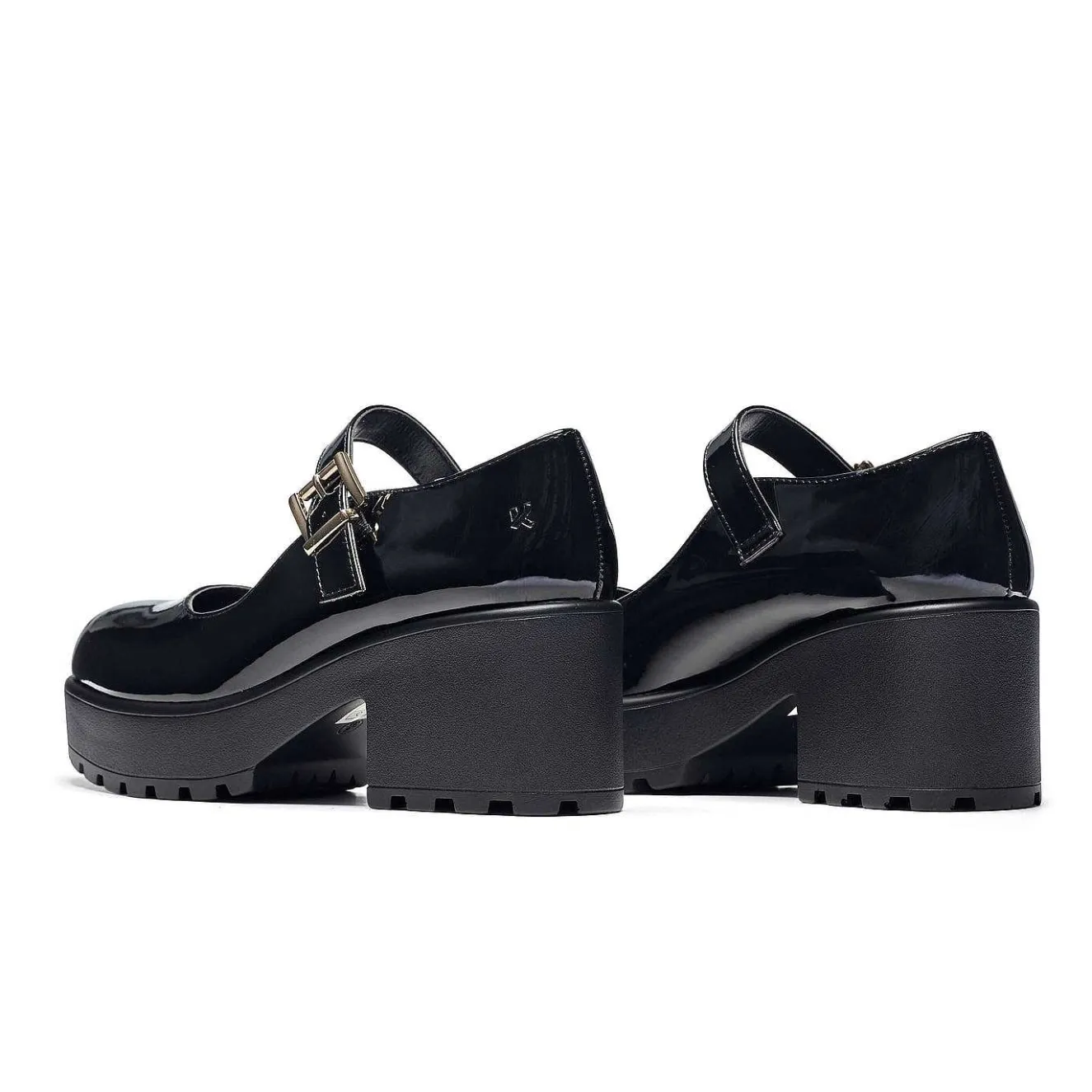 Black Chunky Platform Mary Jane Shoes<KOI footwear Clearance