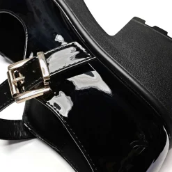 Black Chunky Platform Mary Jane Shoes<KOI footwear Clearance