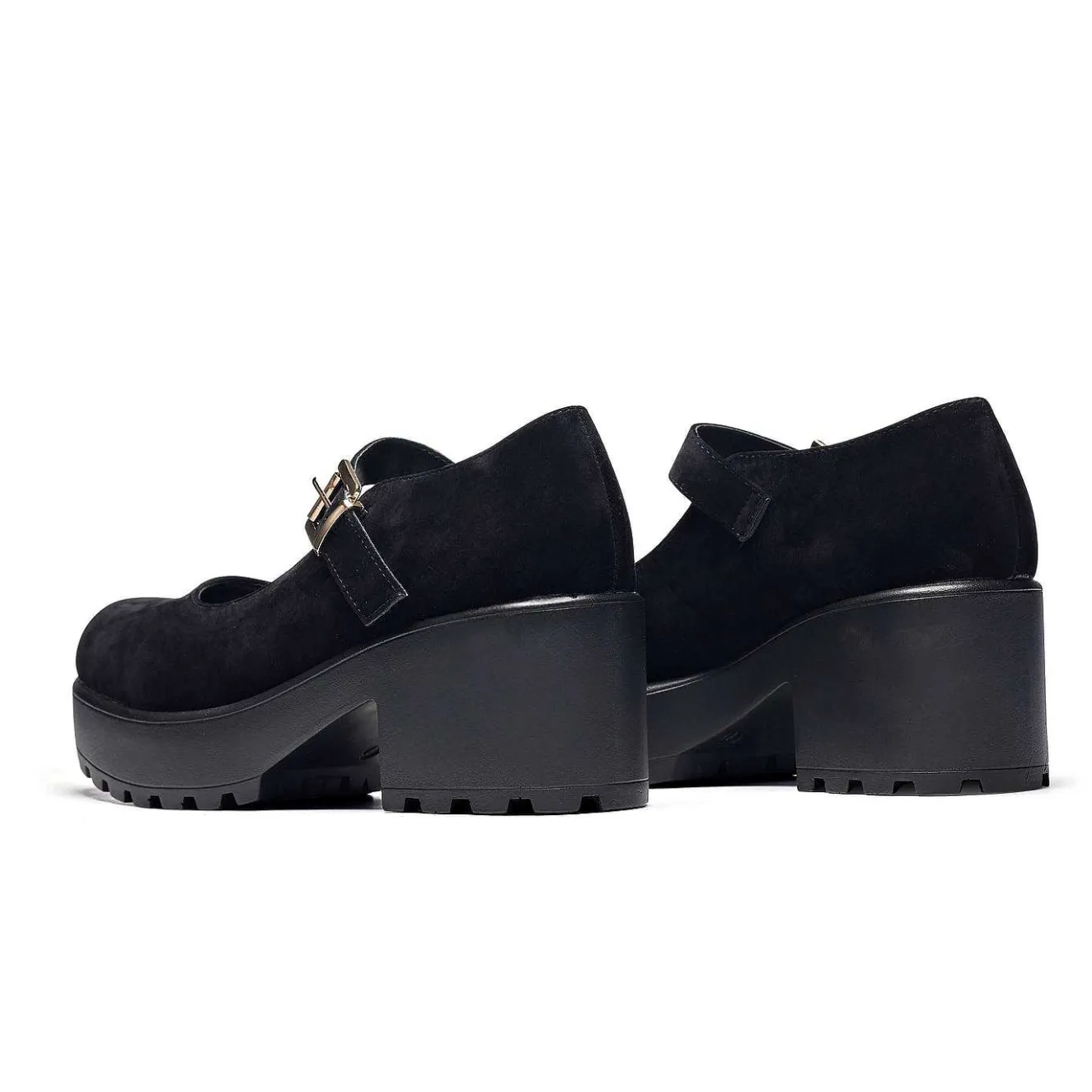 Black Chunky Platform Mary Jane Shoes<KOI footwear Outlet