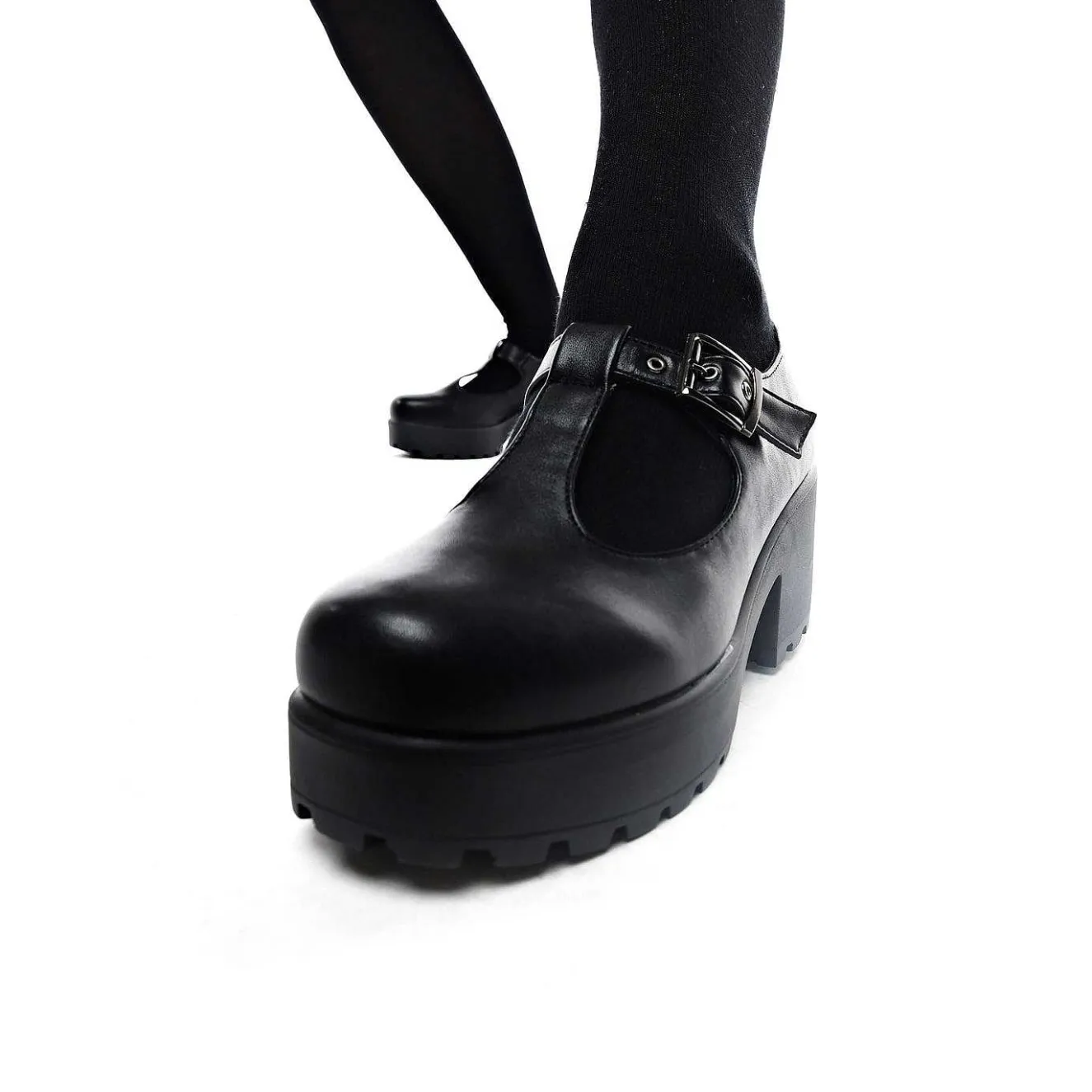 Black Chunky Platform Mary Jane Shoes<KOI footwear Best