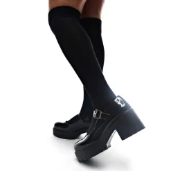 Black Chunky Platform Mary Jane Shoes<KOI footwear Discount