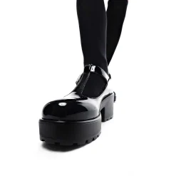 Black Patent Chunky Platform Mary Jane Shoes<KOI footwear Discount