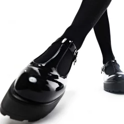 Black Patent Chunky Platform Mary Jane Shoes<KOI footwear Discount