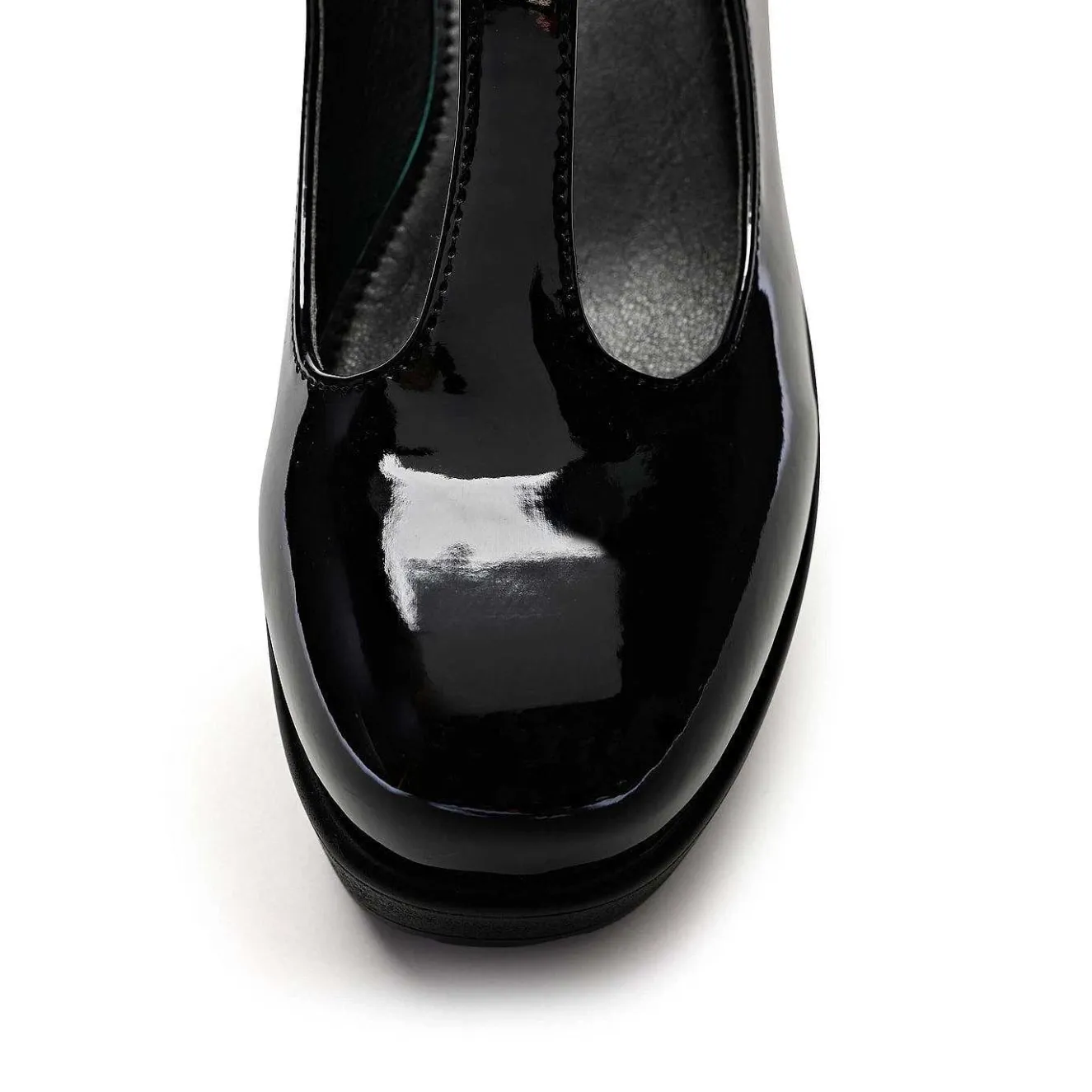 Black Patent Chunky Platform Mary Jane Shoes<KOI footwear Discount