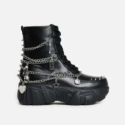 Boned Catch Black Mystic Charm Boots<KOI footwear New