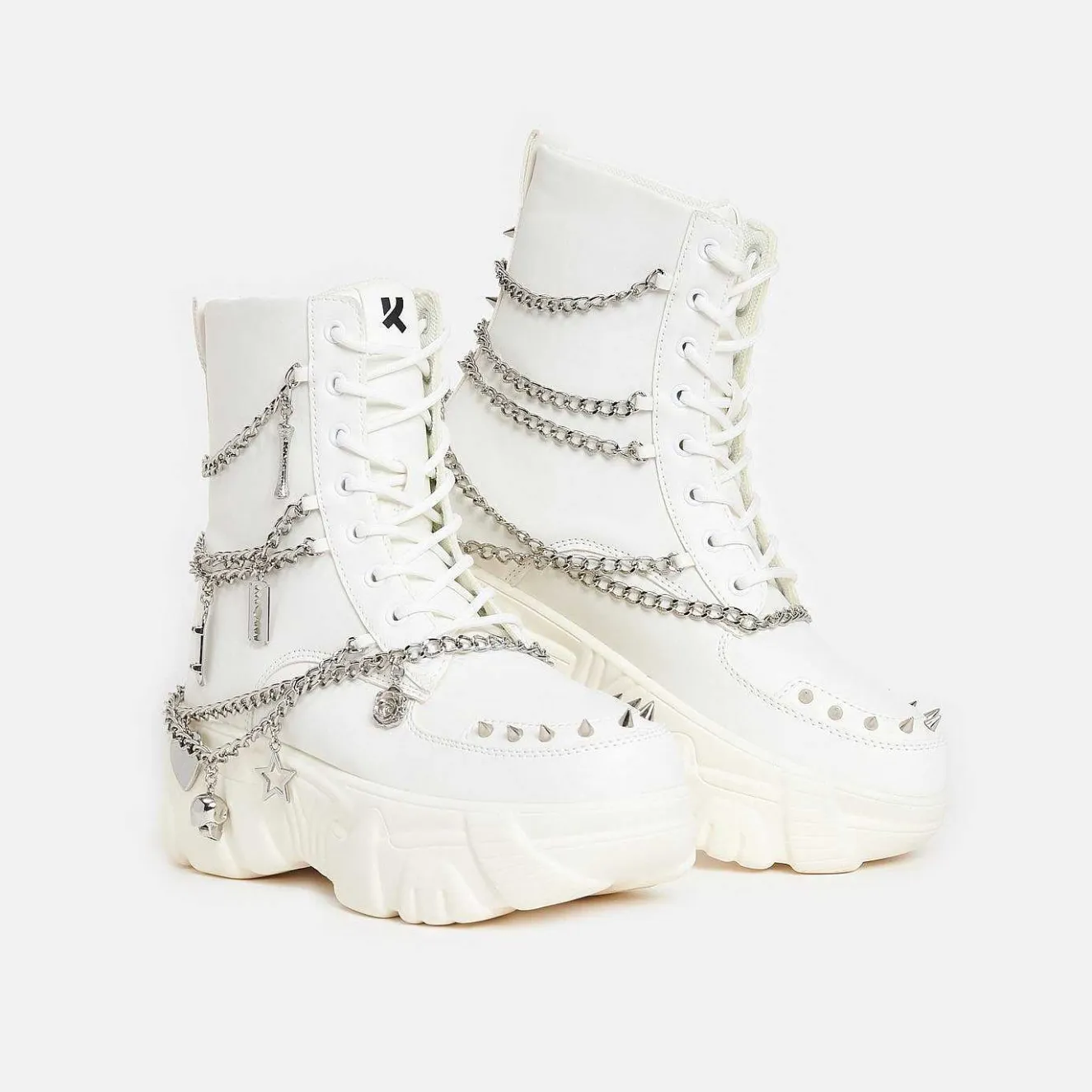 Boned Catch White Mystic Charm Boots<KOI footwear Sale
