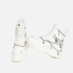Boned Catch White Mystic Charm Boots<KOI footwear Sale