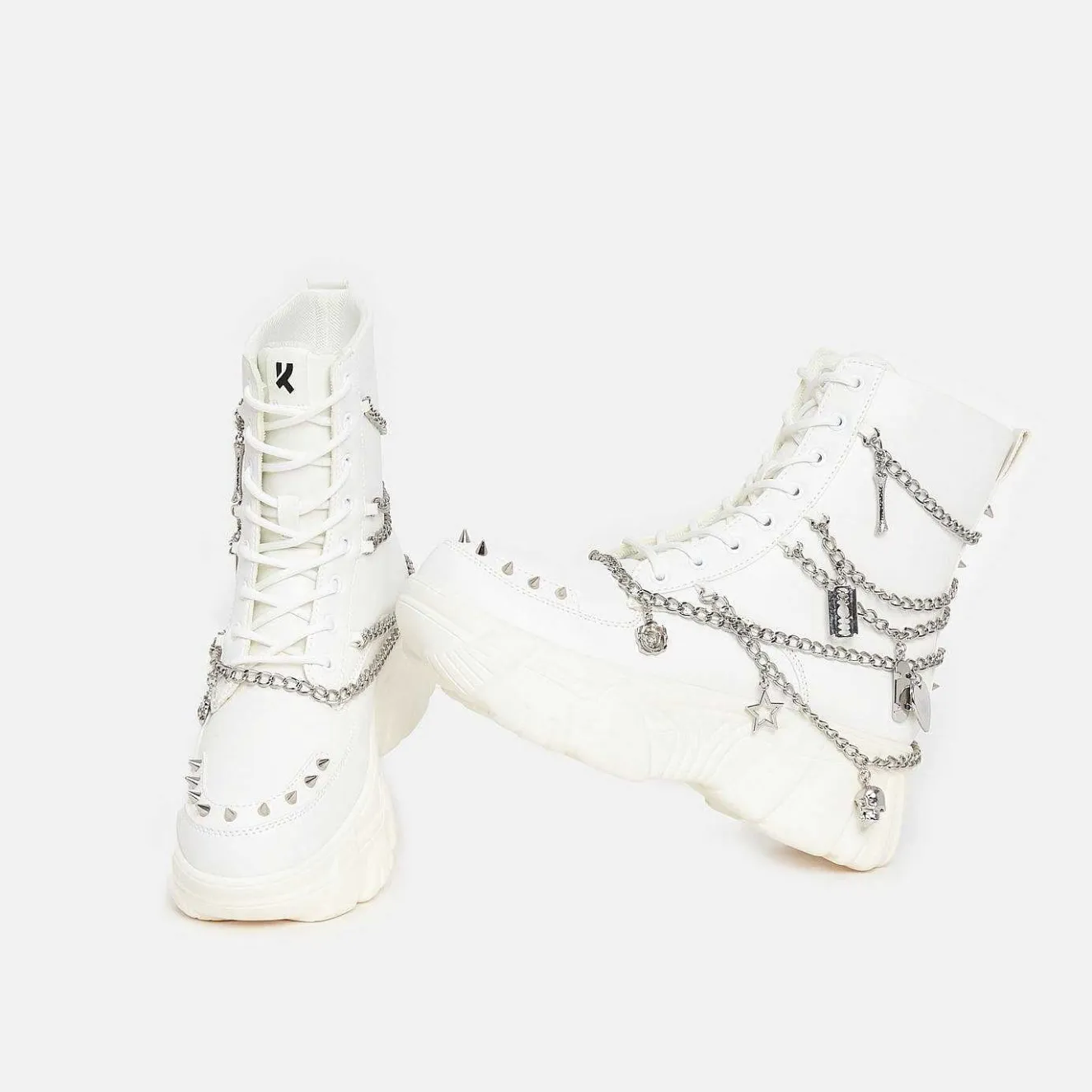 Boned Catch White Mystic Charm Boots<KOI footwear Sale