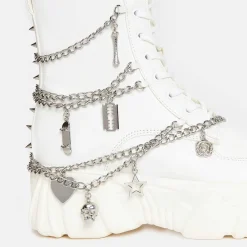 Boned Catch White Mystic Charm Boots<KOI footwear Sale