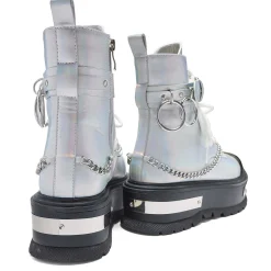 Borin Hardware Platform Boots - Silver Hologram<KOI footwear Discount