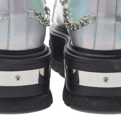 Borin Hardware Platform Boots - Silver Hologram<KOI footwear Discount