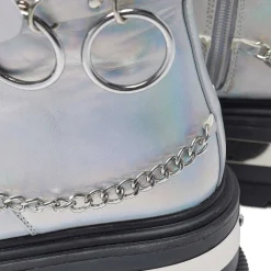 Borin Hardware Platform Boots - Silver Hologram<KOI footwear Discount