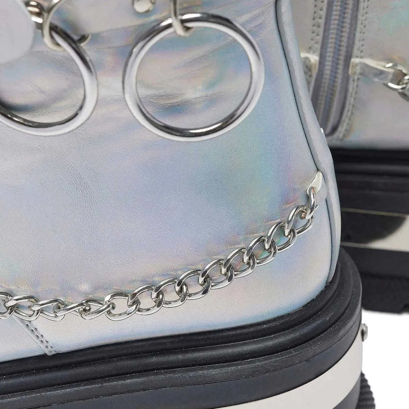 Borin Hardware Platform Boots - Silver Hologram<KOI footwear Discount