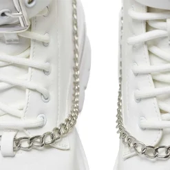 Borin Hardware Platform Boots - White<KOI footwear Clearance