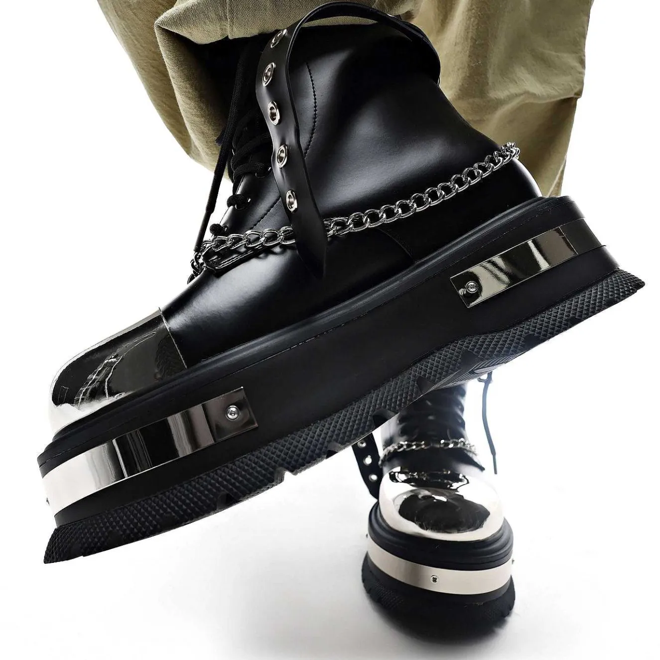 Borin Men'S Hardware Platform Boots<KOI footwear Sale