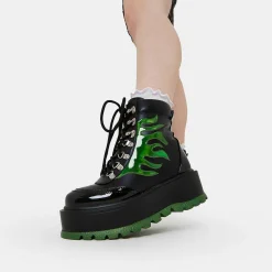 Cha Cha Cha Hologram Flame Boots<KOI footwear Outlet