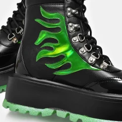 Cha Cha Cha Hologram Flame Boots<KOI footwear Outlet