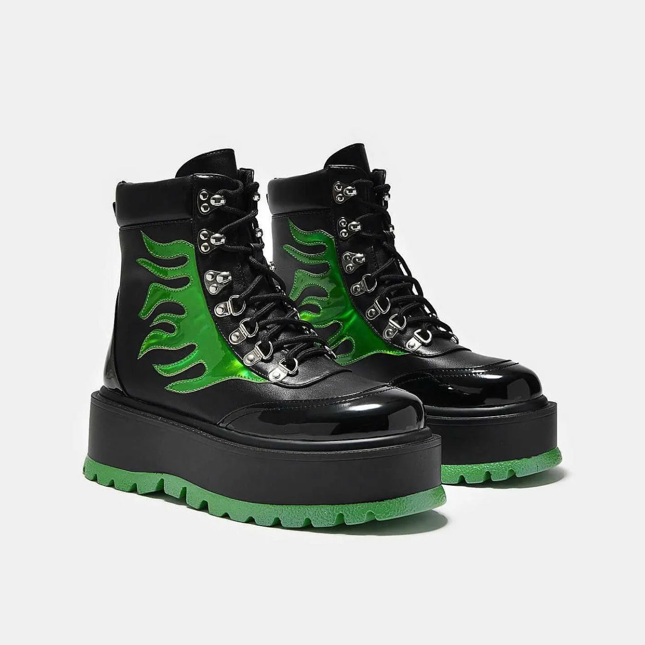 Cha Cha Cha Hologram Flame Boots<KOI footwear Outlet