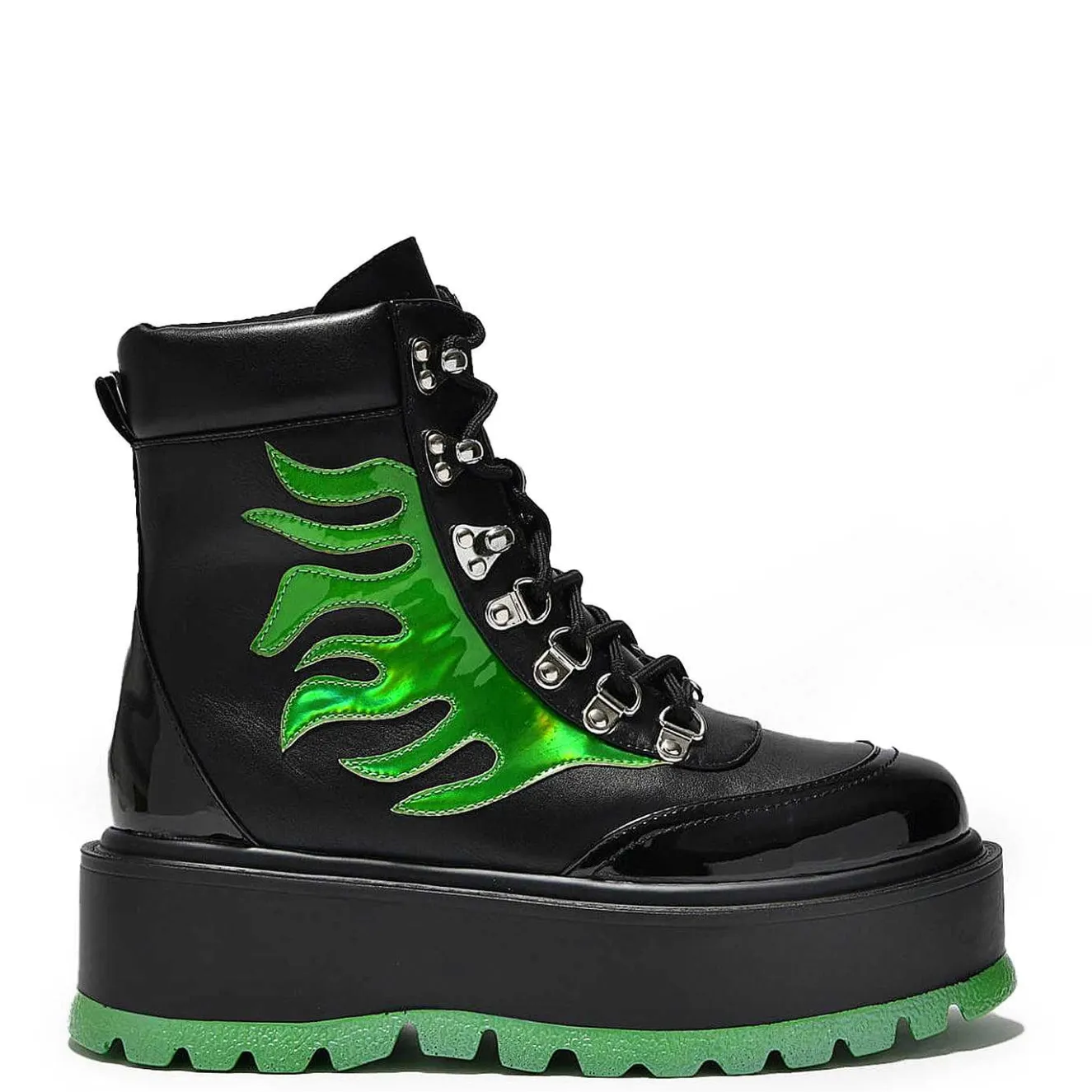 Cha Cha Cha Hologram Flame Boots<KOI footwear