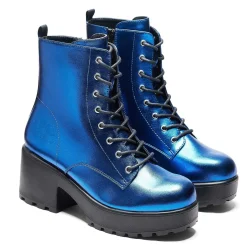 Cobalt Haze Military Platform Boots | Women'S Boots |<KOI footwear New