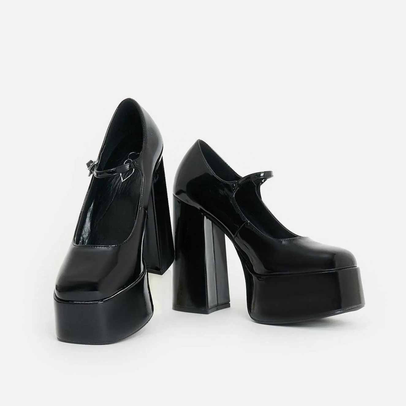 Darkbloom Black Patent Platform Heels<KOI footwear Discount