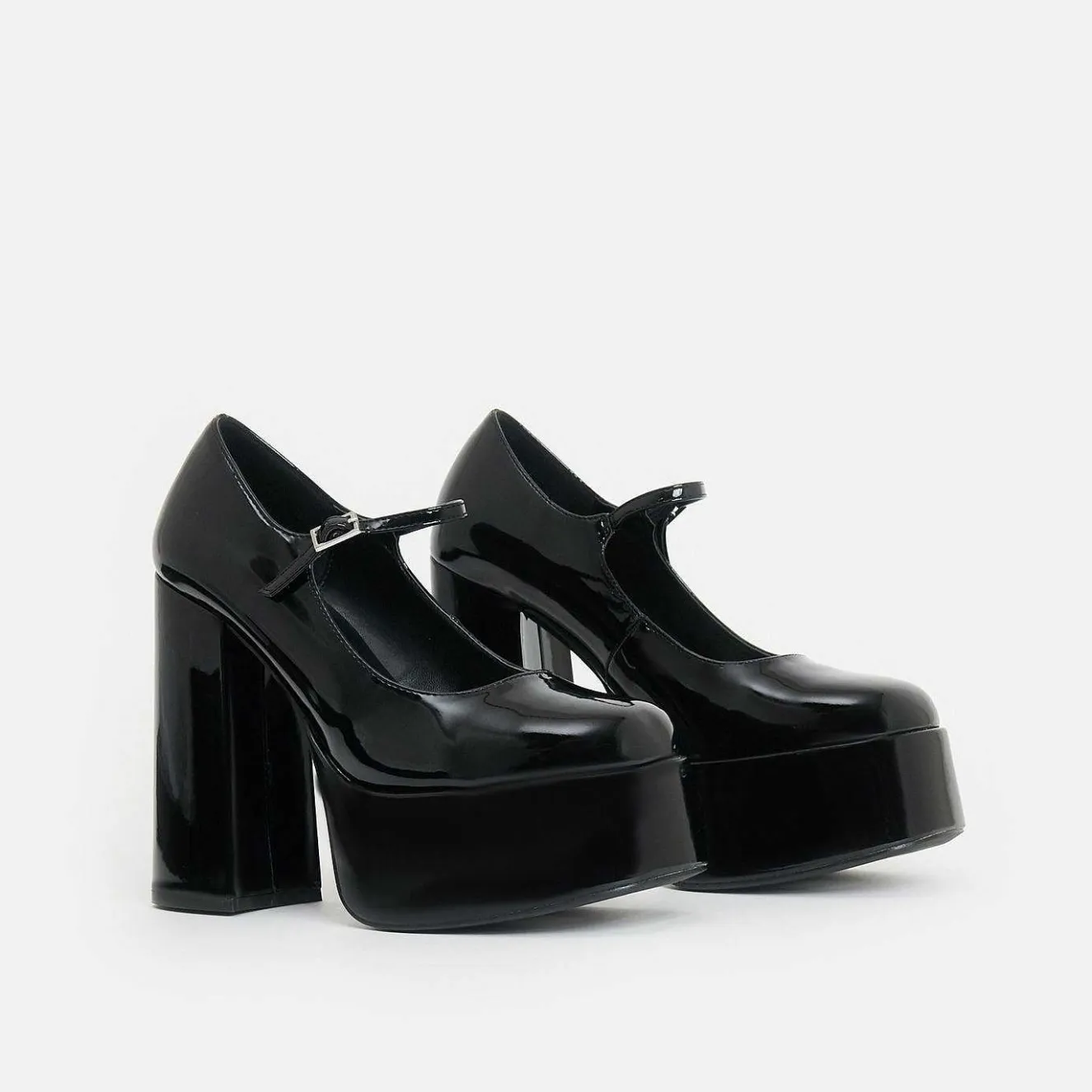 Darkbloom Black Patent Platform Heels<KOI footwear Discount