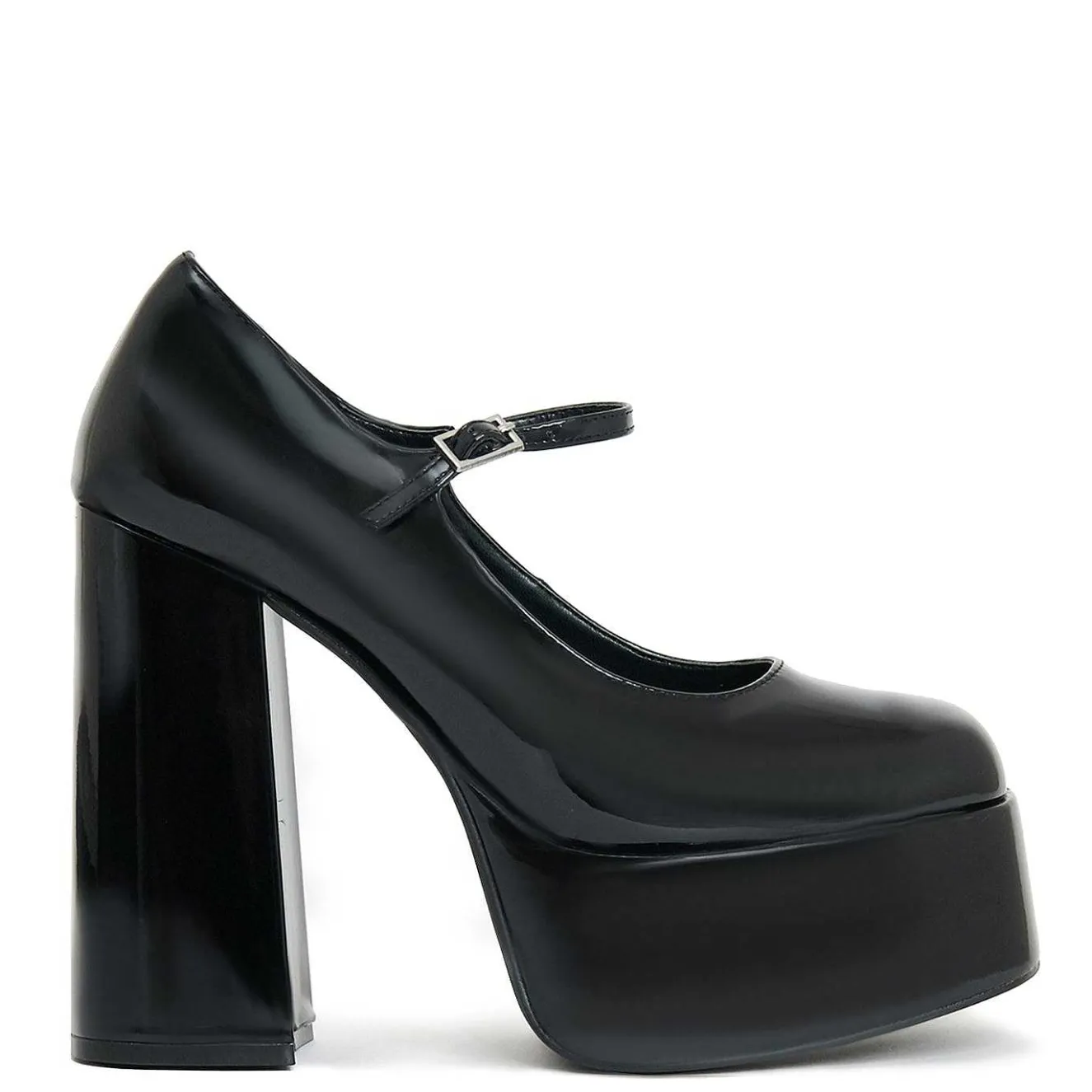 Darkbloom Black Patent Platform Heels<KOI footwear Clearance