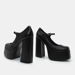 Darkbloom Black Platform Heels<KOI footwear Best