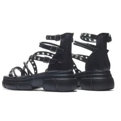 Dark Writings Strappy Chunky Sandals - Black<KOI footwear Sale