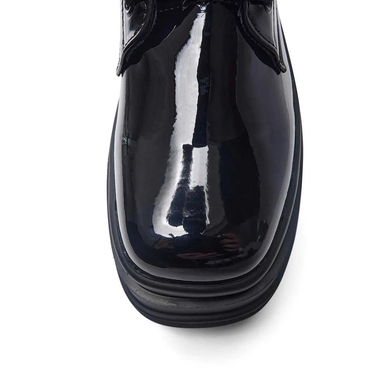 Deathwatch Trident Patent Platform Boots<KOI footwear Online