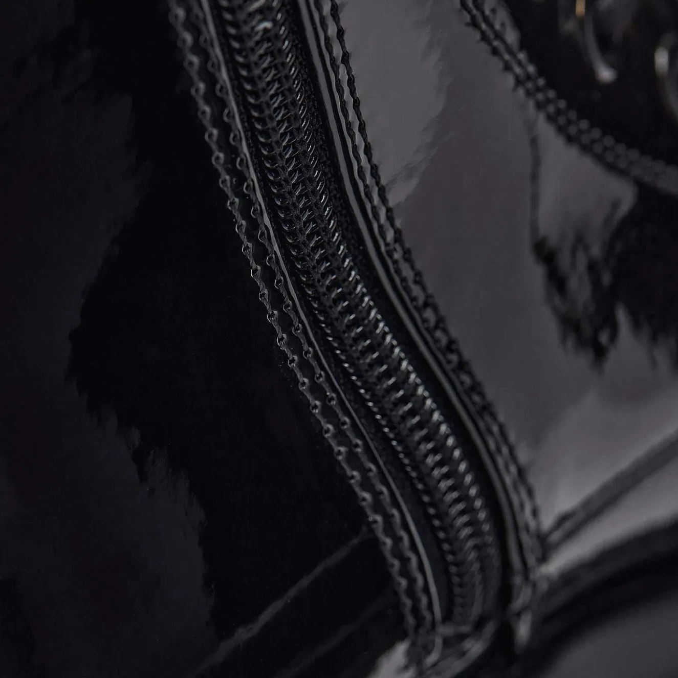 Deathwatch Trident Patent Platform Boots<KOI footwear Hot