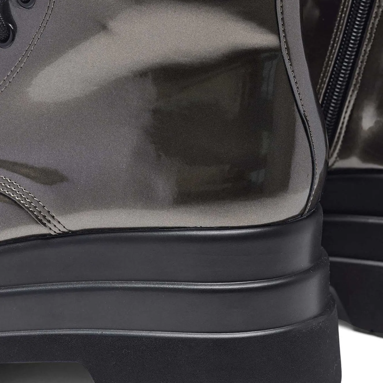 Deathwatch Trident Platform Boots - Static Grey<KOI footwear Hot