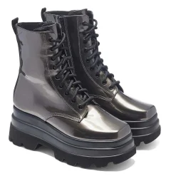 Deathwatch Trident Platform Boots - Static Grey<KOI footwear Hot