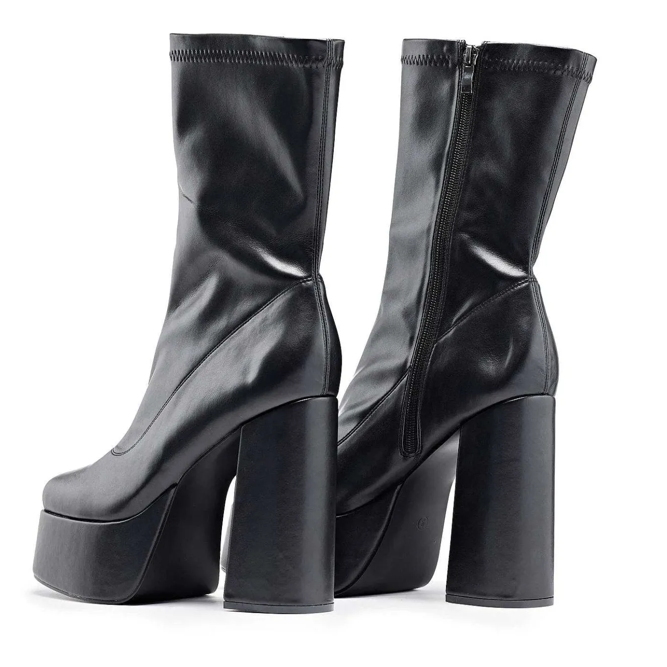 Delano Men'S Black Platform Heeled Boots<KOI footwear Outlet