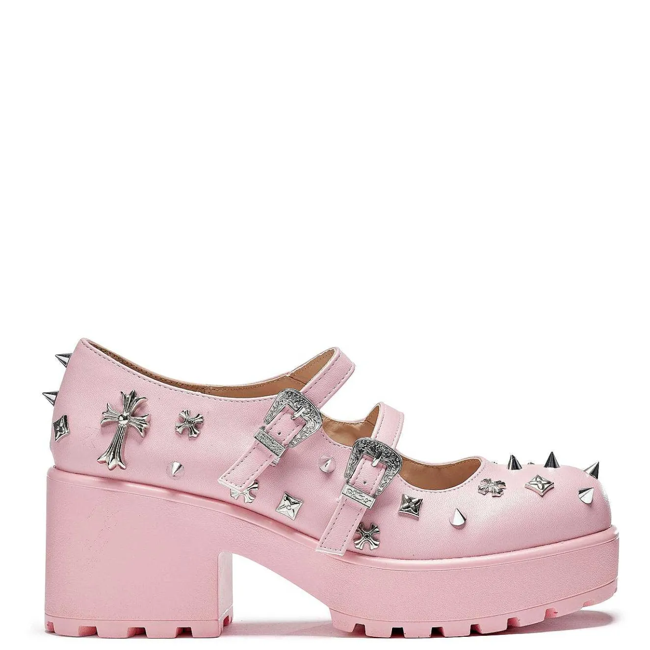 Devil Blushes Double Strap Mary Jane Shoes<KOI footwear Sale