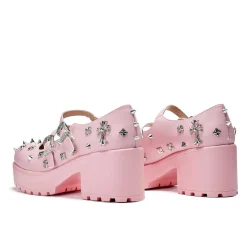 Devil Blushes Double Strap Mary Jane Shoes<KOI footwear Sale