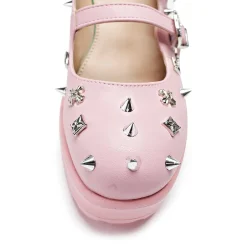 Devil Blushes Double Strap Mary Jane Shoes<KOI footwear Sale