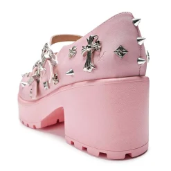 Devil Blushes Double Strap Mary Jane Shoes<KOI footwear Sale