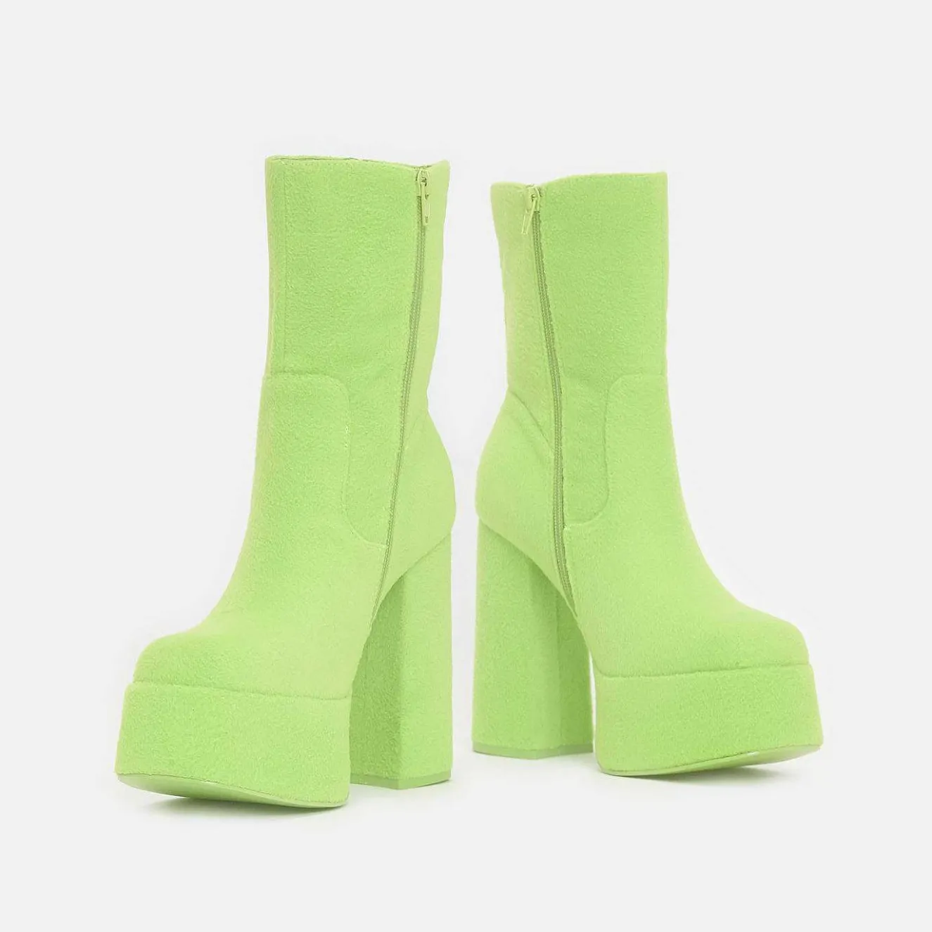 Dipsy Fluffy Platform Boots - Teletubbies X Koi<KOI footwear Clearance