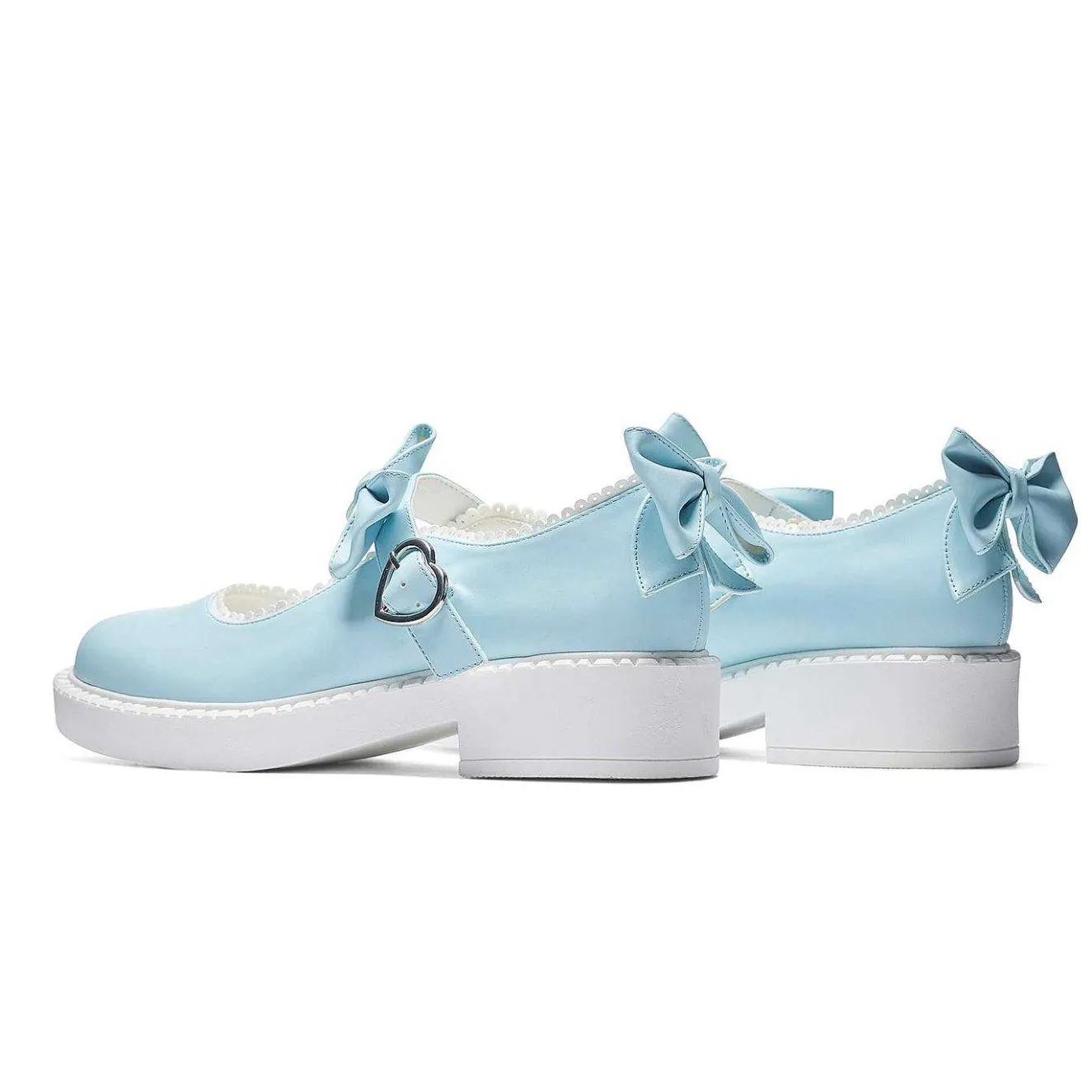 Fairy Lace Doily Mary Janes - Baby Blue<KOI footwear New