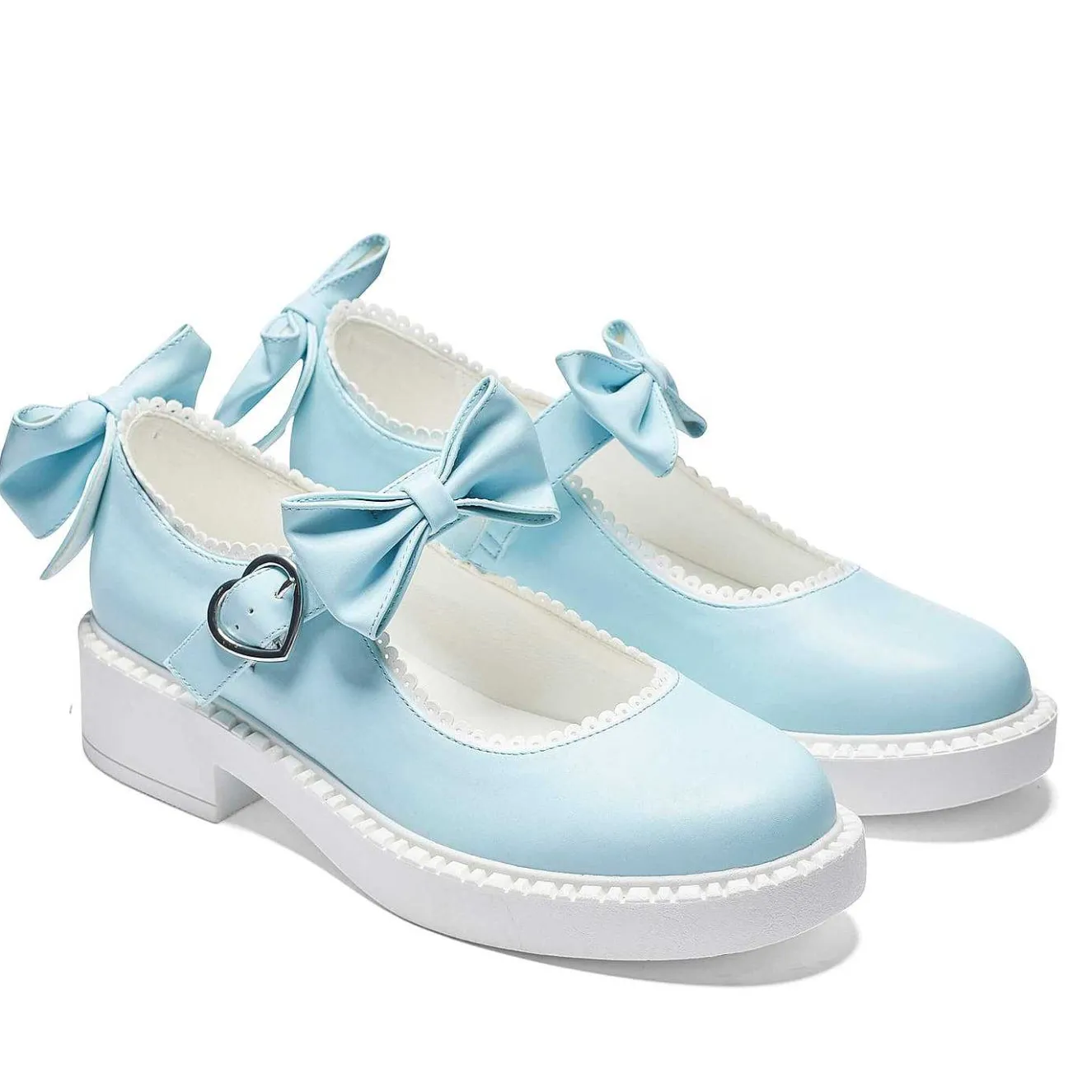 Fairy Lace Doily Mary Janes - Baby Blue<KOI footwear New