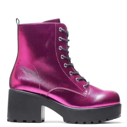 Fuschia Haze Military Platform Boots | Women'S Boots |<KOI footwear Outlet